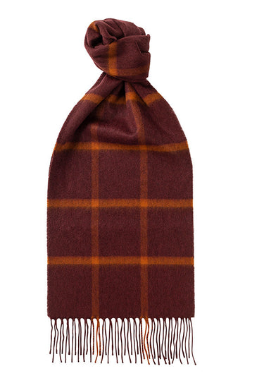Joshua Ellis 100% Cashmere Scarf Red
